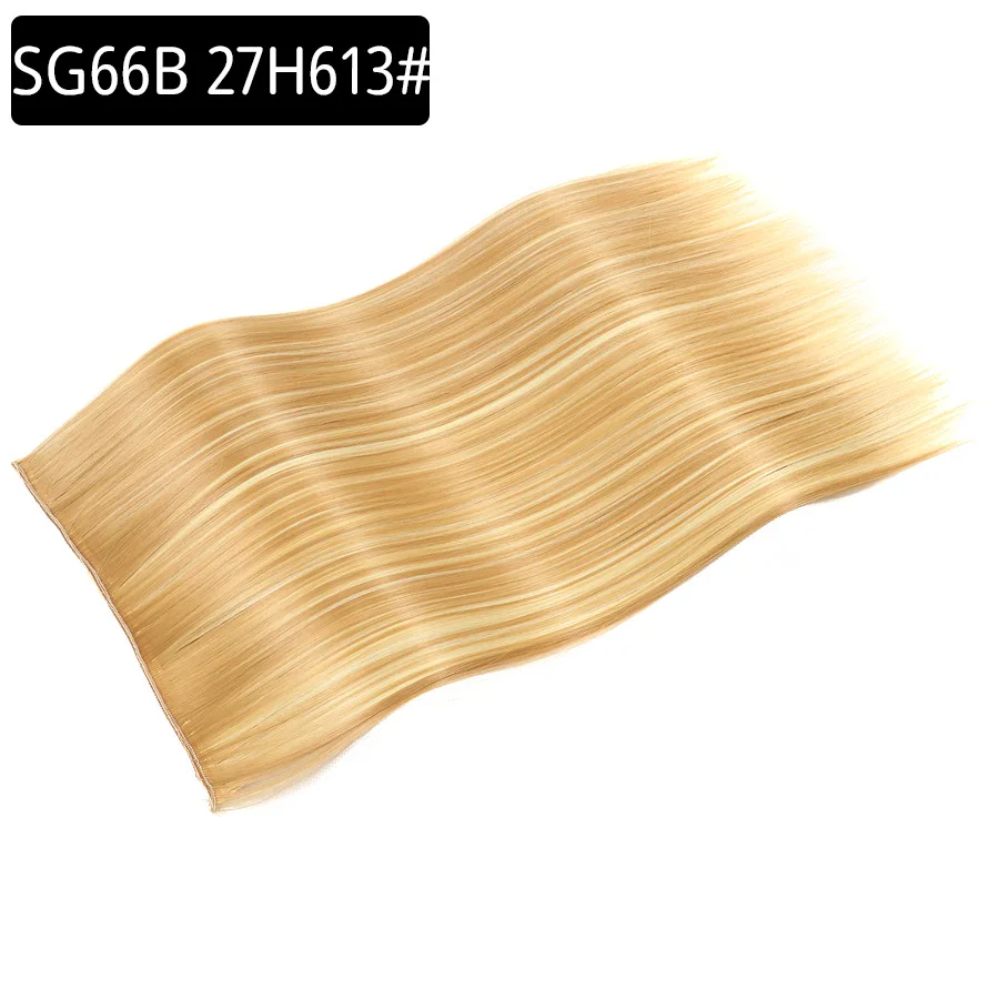 Synthetic Clip in Hair ExtensionsNatural Straight  Long High Temperature Hair Extension Hairpiece