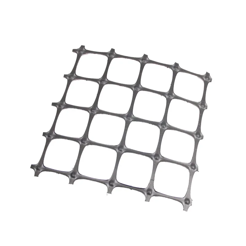 Geogrid factory sell 10KN--50KN plastic biaxial geogrid for retaining wall mine and road to reinforce