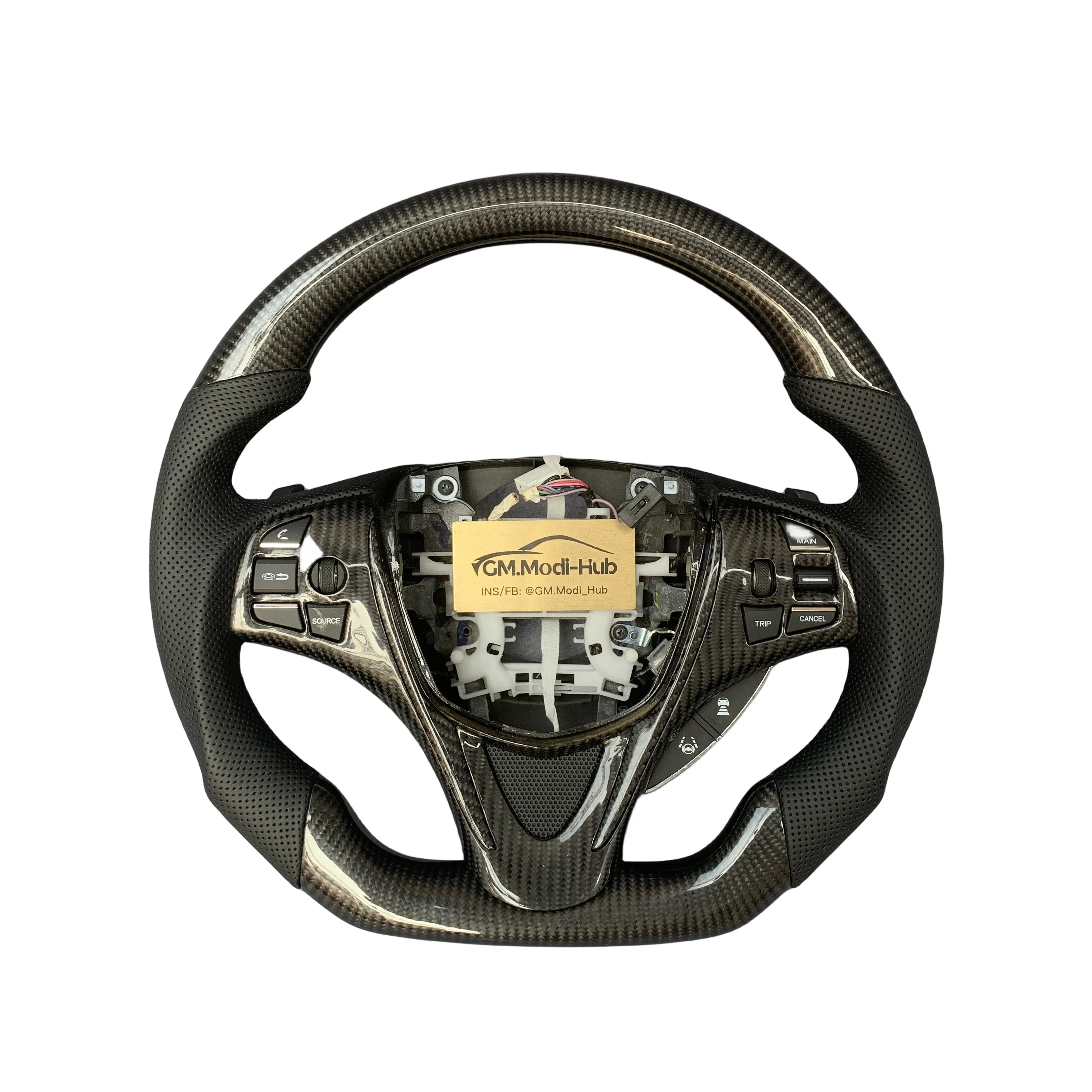 GM.Modi-Hub 100% настоящий карбоновый Автомобильный руль для Acura 2015 -2020 TLX / 2014-2020 MDX