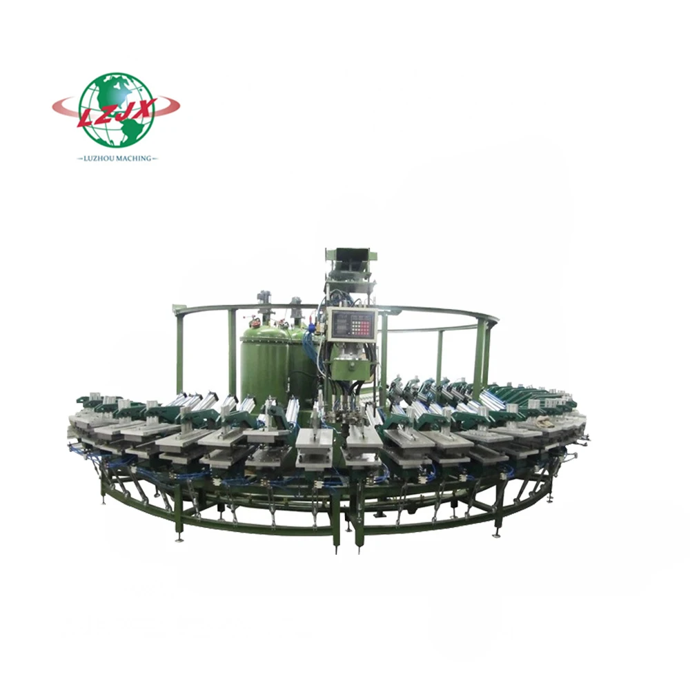 two colors pu sole safety boot shoe making machine