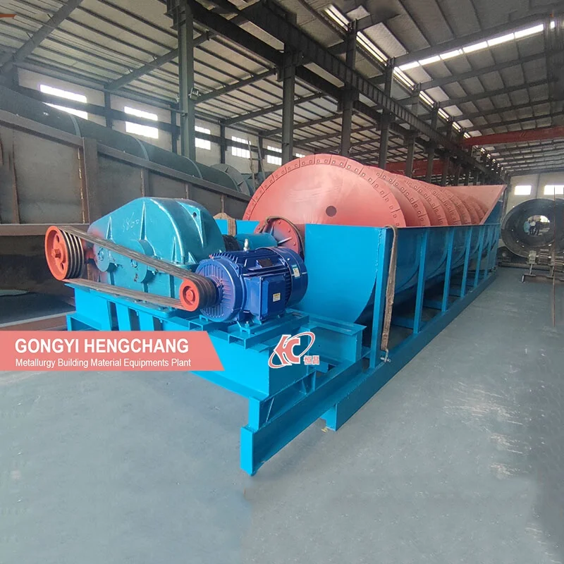 High efficiency gold washing mineral processing rivestone silica sand screw double spiral classifier machine price
