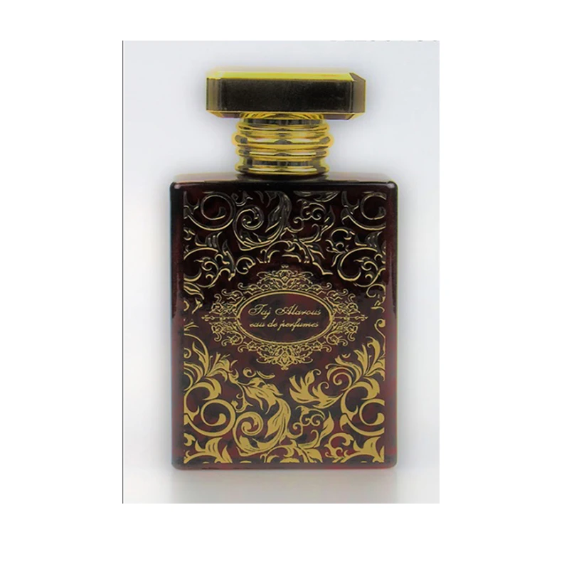 Gold Beautiful Old Fashion Perfume Bottles Vintage Luxury Middle Eastern Colorful Perfume Glass  Bottles