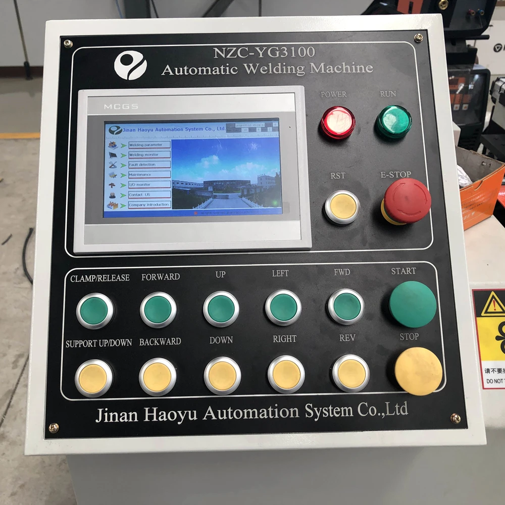 Haoyu Cnc Automatic Flange Welding Machine Butt Pipe Flange Welding Machine