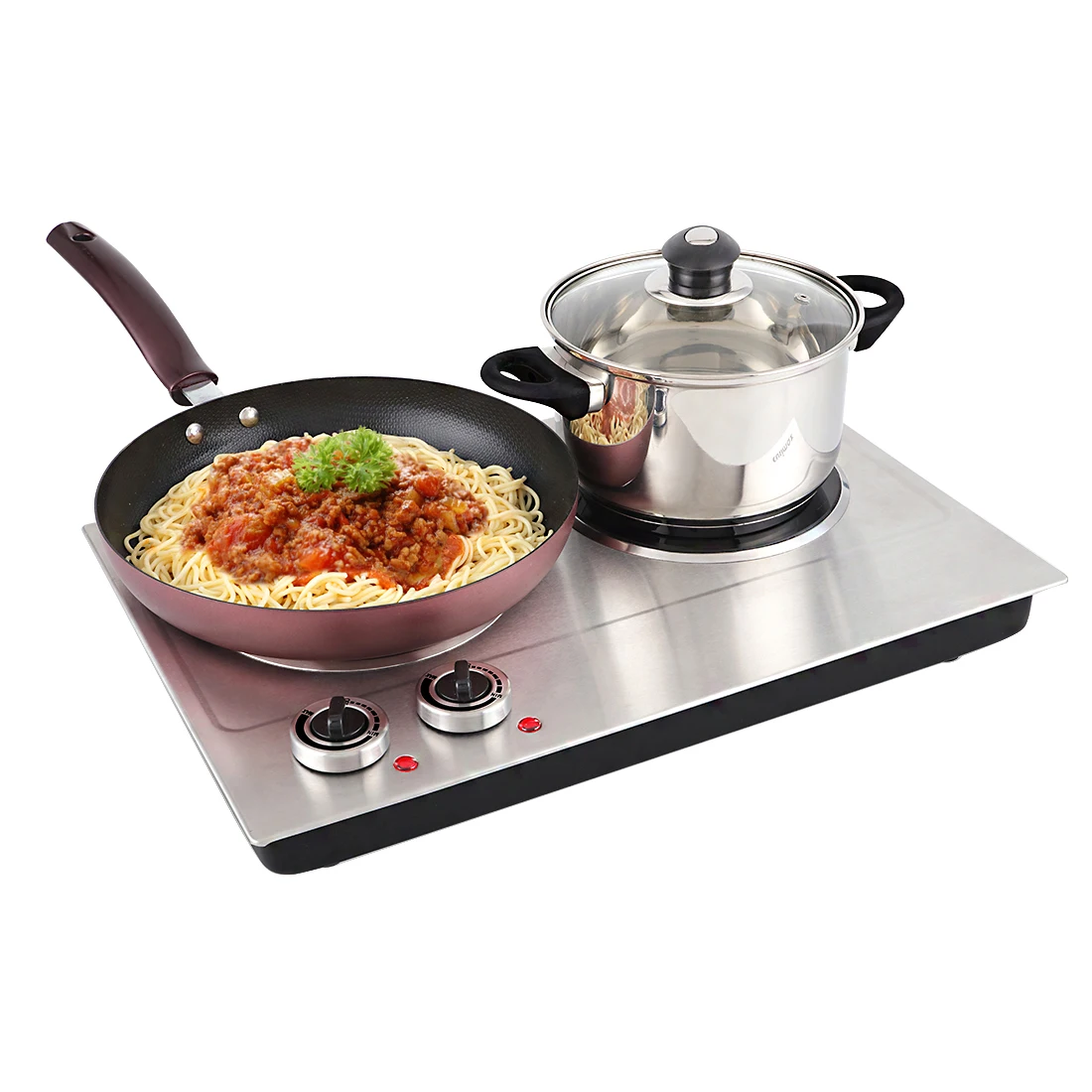 Double burner ceramic hot plate