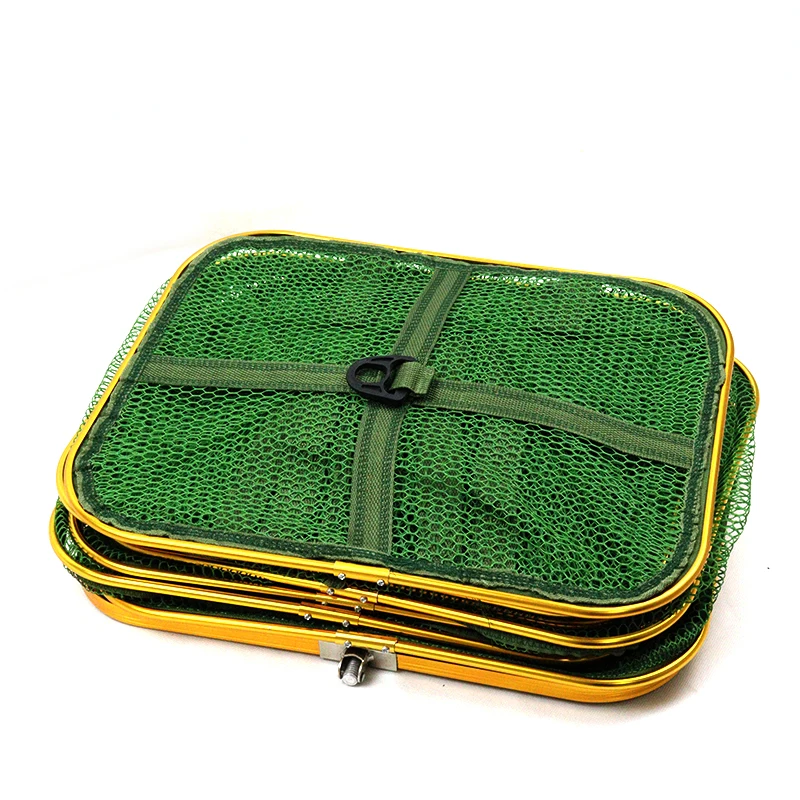 Foldable Fishing Guard Fishing Basket China Fish Trap Dip Cage Landing Net Fishing Nets keepnet fish protection bag