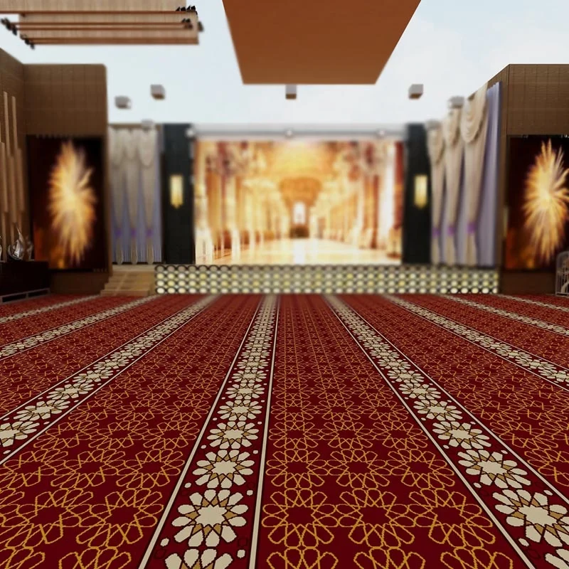 High Quality Axminster Wool Wall to Wall Muslim Use Mosque Carpet for Mosque Prayer  W-M5Series