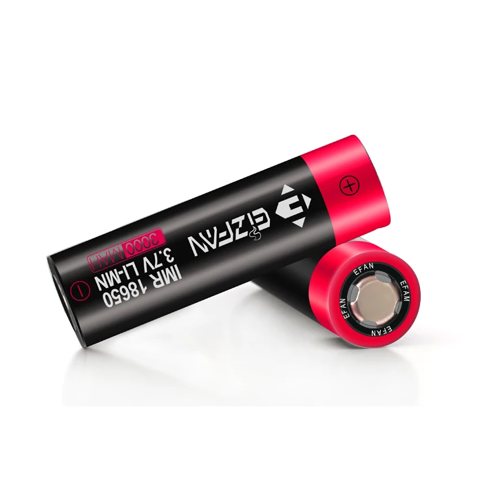 Shenzhen Efan IMR 18650 3000mah 40/60A 3.7v LI-ION Rechargeable Flat Battery For E-bike Tesla