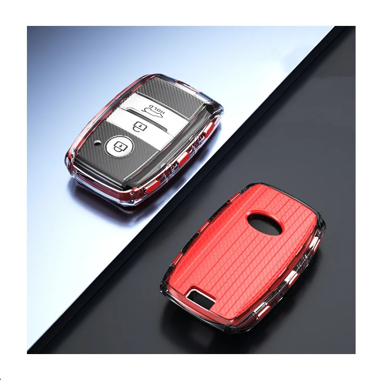 New Transparent TPU Car Key soft Fob Cover for Kia key