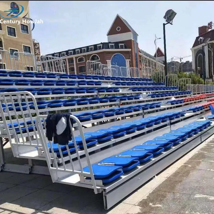 Indoor Telescopic bleachers Stainless Steel grandstand with front-mounted flap Seats Removable Stadium Stands for outdoor