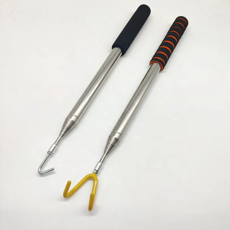 High quality custom stainless steel telescopic tube telescopic pole with hooks telescopic pole for pulling something