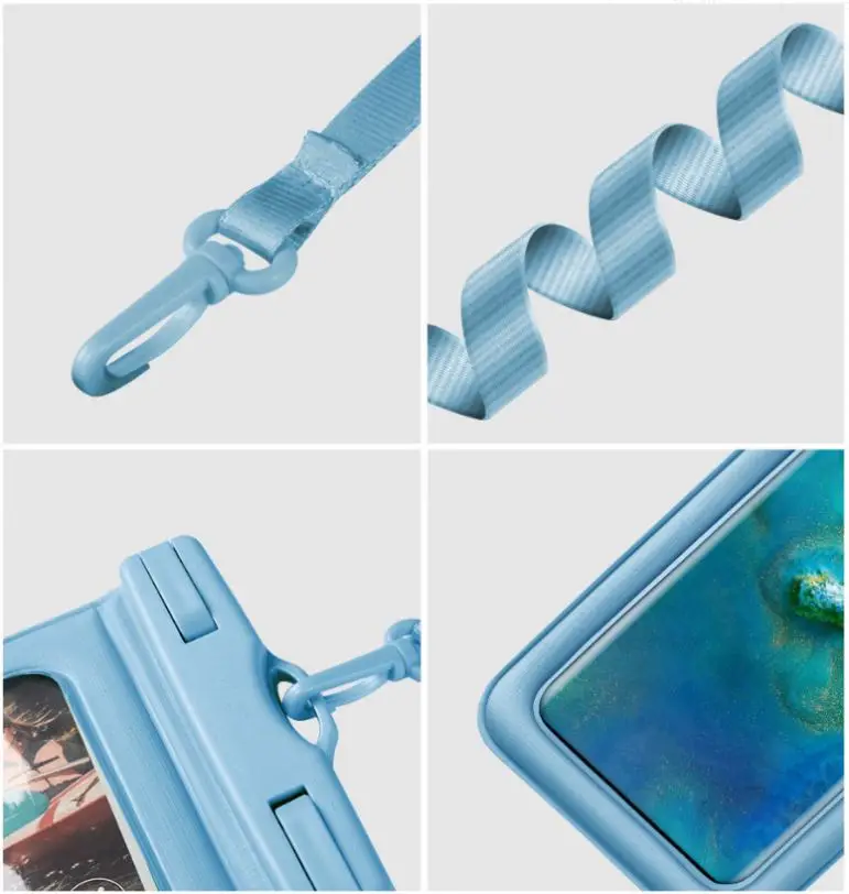 Универсальный ПВХ водонепроницаемый мобильный телефон сумки для iphone 14 13 12 11 прозрачный чехол телефона samsung s23 s22 ultra