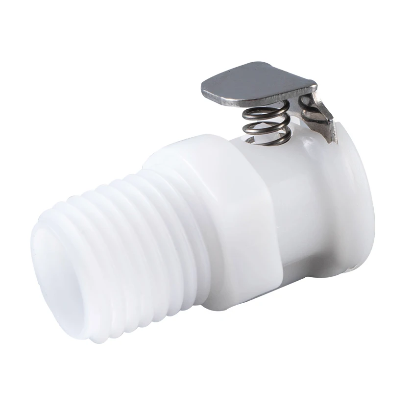 Pipe Thread 1/4 1/8 NPT CPC Plastic Plug Check Valve Insert Quick Release Connector Coupling Coupler for Liquid medical device