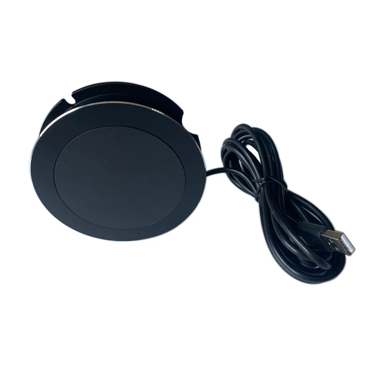 Hot Product 10W Qi Standard Restaurant Table Wireless Charger Quick Charging Desktop Embedded Wireless Charging