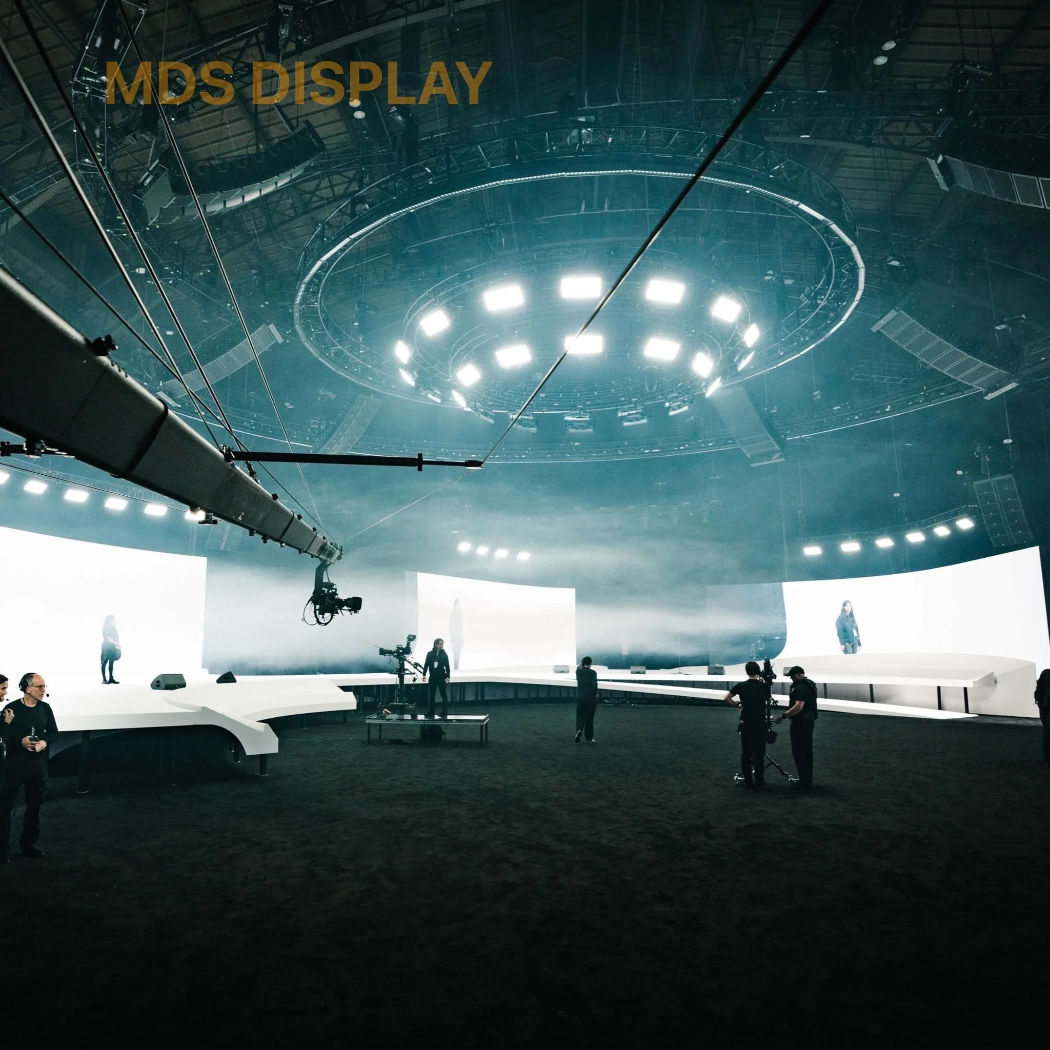 ShenZhen MDS кривая Hd фильм захватывающий 3D Визуальный светодиодный дисплей экран VR XR внутренняя Светодиодная панель для пленки фоновое снятие фильма