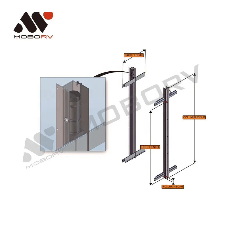 2025 MOBORV Lippert RV Slide out system for Class B Motorhome part electric mechanism system for camping car camper