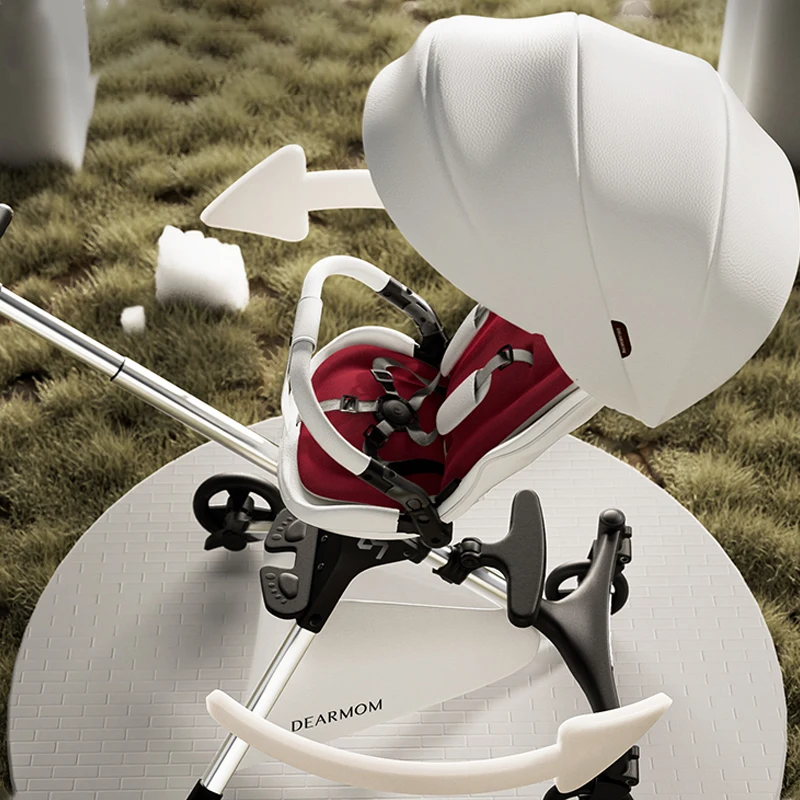 Purorigin china wholesale bebe products portable light weight egg shape design high view baby carts doll pram for 6 month-6 year