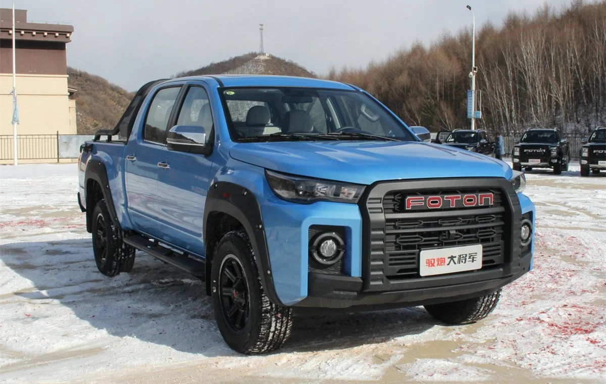 Дешевая цена пикап Foton двухрядный дизельный грузовик 4x4 163 л.с. 120 кВт для
