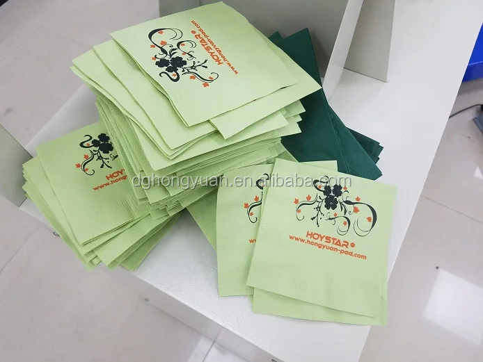 screen printing machine for printing on napkin with the rapidtag