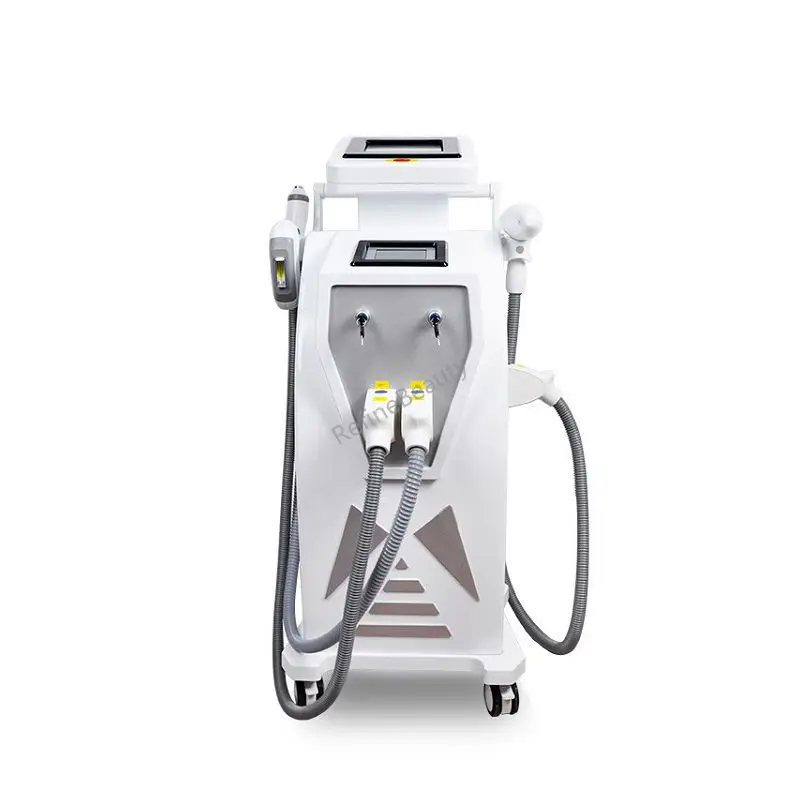 Professional 3 handles  OPT IPL ND Yag Fast Flash Laser Permanent Hair Removal RF Skin Rejuvenation Face Lift Beauty Machine