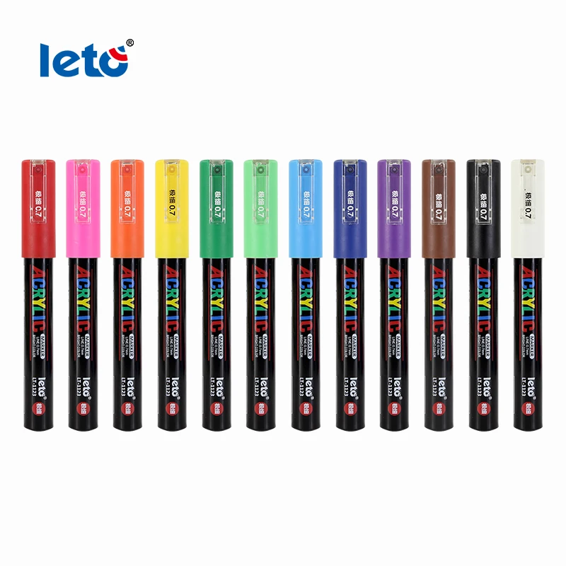 Water-based Plastic nib Acrylic Marker Pen  LT-1123