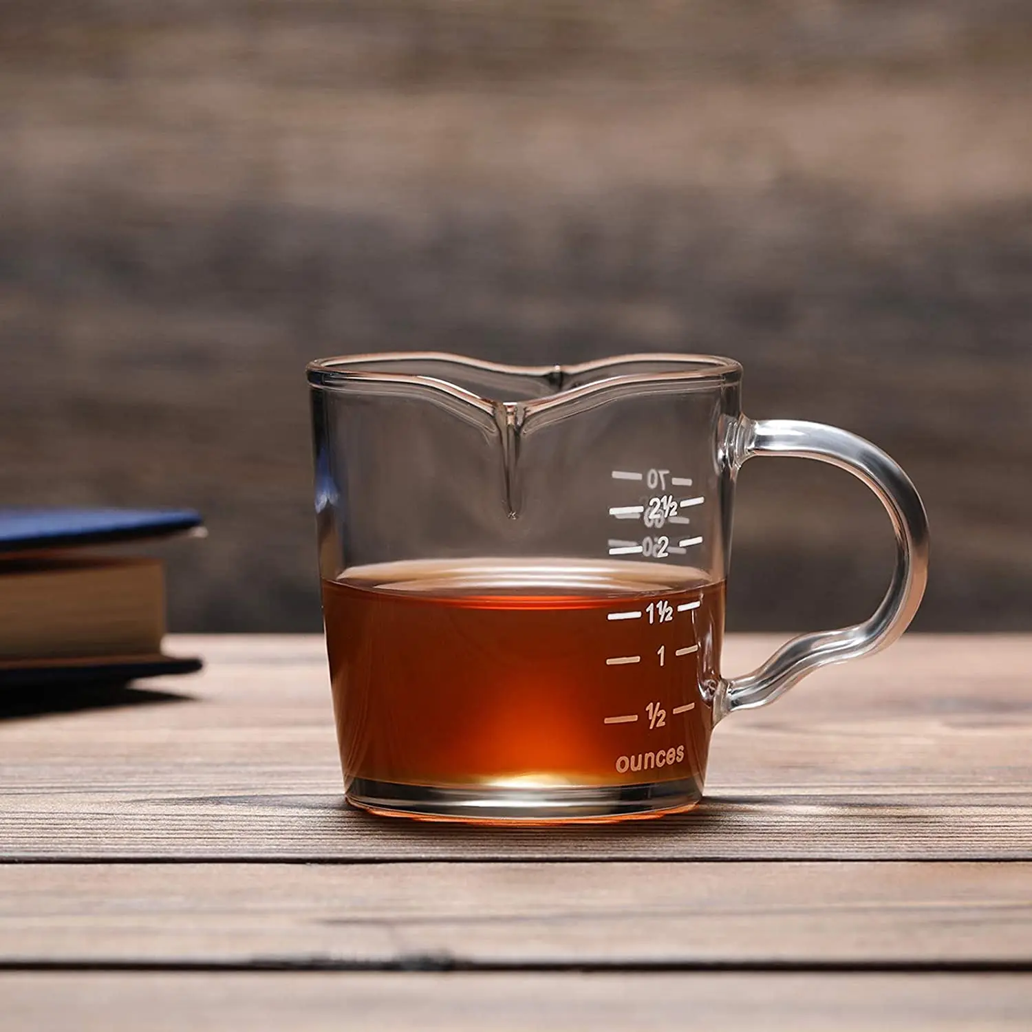 High borosilicate glass transparent high quality mike cup pyrex glass measuring cup set