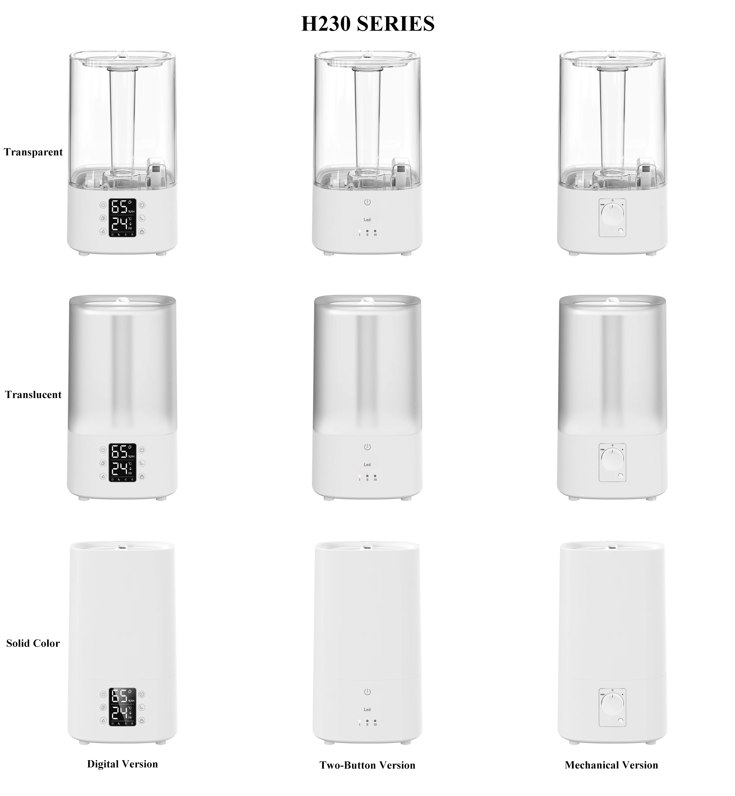 RUNAL 4L Top Fill Big Steam Cool Warm Mist Heat Large Umidificador Ultrasonic Humificador Humidificador H2o Air Humidifier