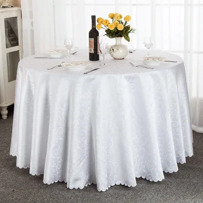 Yantai tongli OEM ODM Wedding table cloths Round Tablecloths Polyester Cotton linen tablecloth for party restaurant