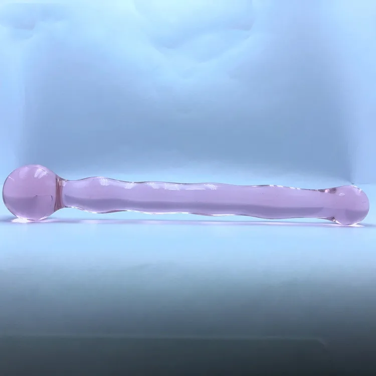 2022 LvCong wholesale large transparent Crystal double glass anal dildo