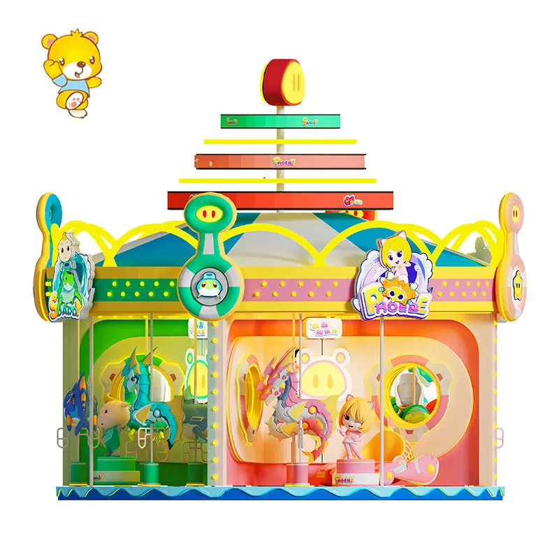 GG Bond Carousel for Sale Ideal Amusement Ride for Theme Parks, Shopping Malls, and Recreation Areas