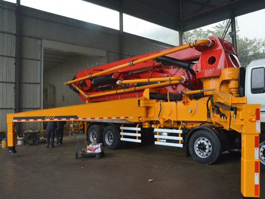 SYG5502THB 620C-10 Brand New  56m Concrete Boom Pump Truck 160m3/h Output Mounted Concrete Placing Boom Pump Micro HV Pump Truck