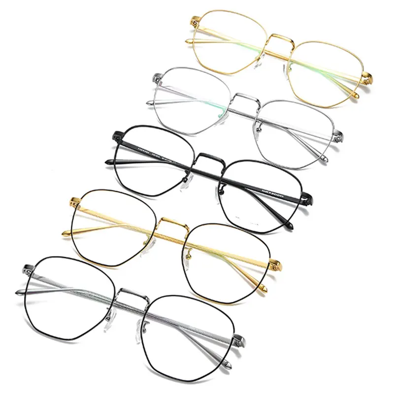 FARMORE Hot Sale oval Spectacles Metal Trends Eyeglasses Frames ready to ship FM1814