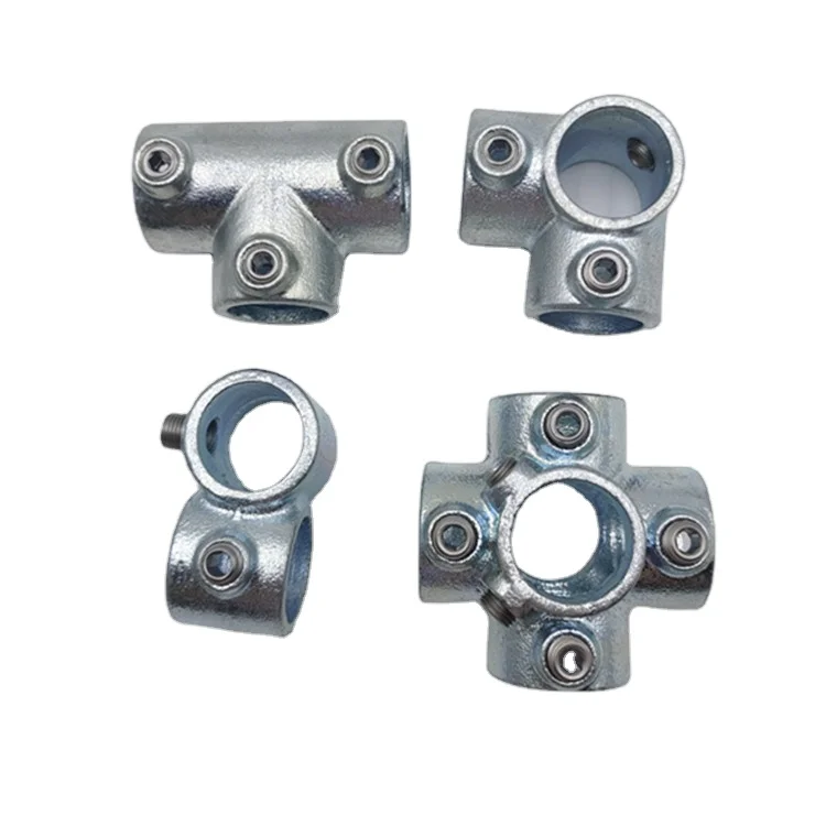 Galvanized Malleable Iron Steel Elbow Structural Key Clamp Round Pipe Flange For Pipe Fittings