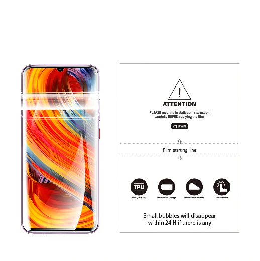 Soft TPU Sheets Mobile Phone Protective HD Hydrogel Screen Protector for Cutter Smart Film Cutting Machine