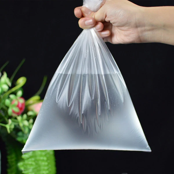 Wholesale disposable clear plastic bags food freezer produce bag shopping flat bag roll for supermarket