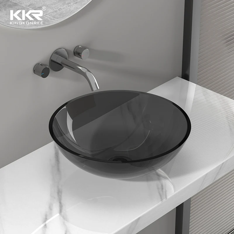 Good Quality Environmental Round Small Bathroom Sink For Apartment