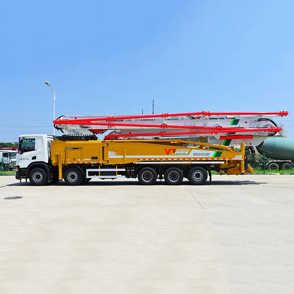 37m 46m Pump Truck Hydraulic System Truck-Mounted Concrete Boom Pump Used Concrete Pump Truck