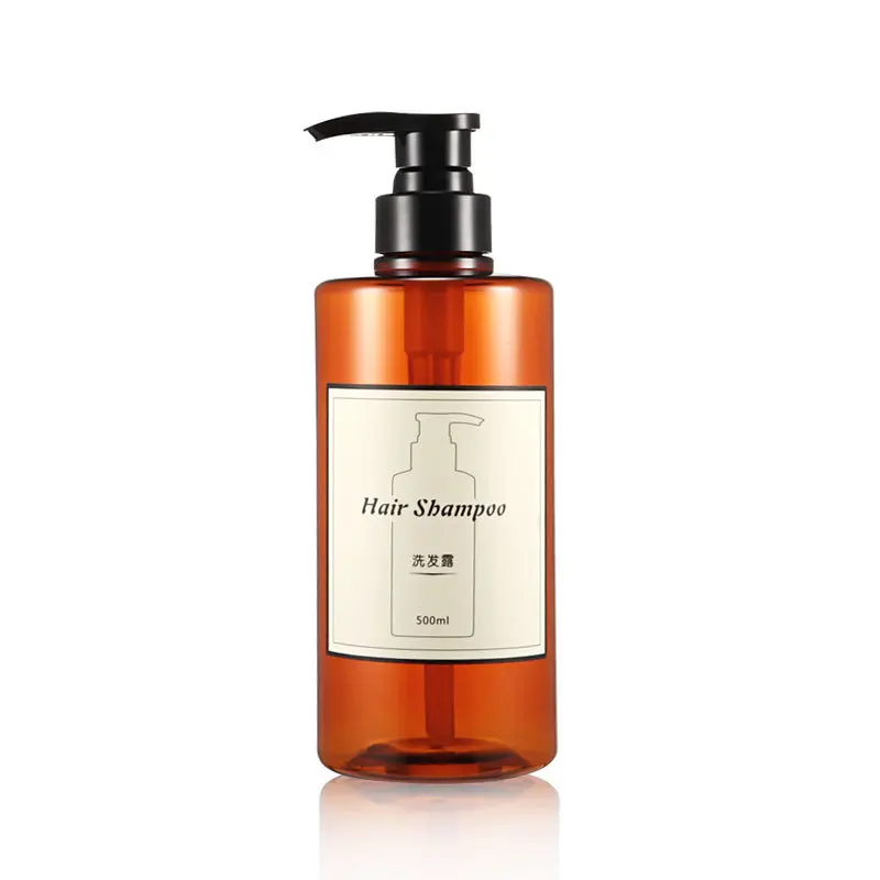 250Ml 8Oz 10Oz Push Type Pet Empty Lotion Pump Cosmetic Bottle With Pump Dispenser For Shampoo Packaging