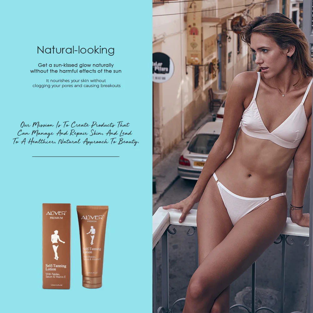 Custom Private Label Natural Sunless Self Tanning Agent  For Bronzing And Golden Tan