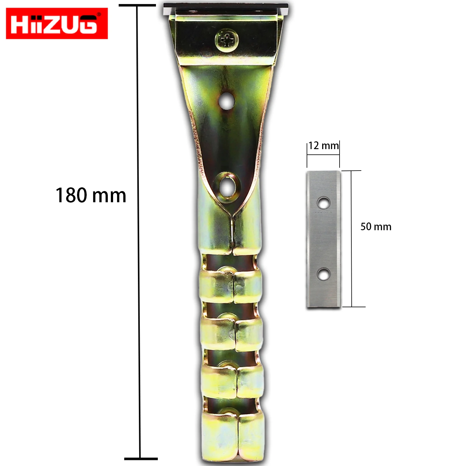 50 mm Tungsten Carbide Scraper with Double Edge Reversible Replacement Carbide Inserts Blades for Removing Stain
