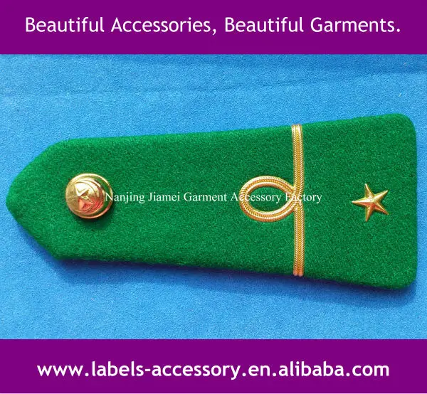 Custom Military Uniform Epaulette Shoulder Badge Collar Badge Wholesales from China Factory Jiamei Army Security Silicone Free