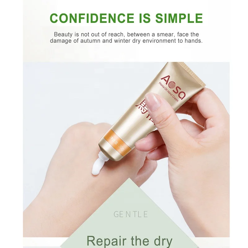 Private Label Wholesale Hand Care Hydrating Moisturizing Skin Exfoliator Horse Oil Hand Cream