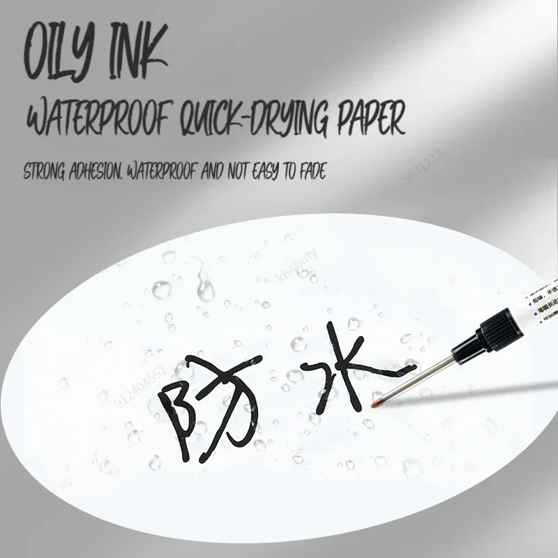 4 5pcs 20+32mm Deep Hole Marker Pens Bathroom Waterproof Bathroom Woodworking Decoration Multi-Purpose Long Head Oil Markers Pen