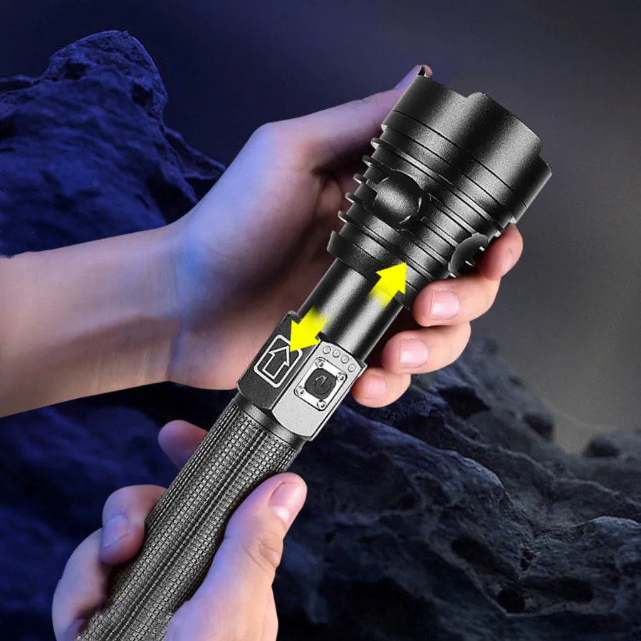 New update XHP360 Most Powerful xhp90 Flashlight 18650 Rechargeable Torch Light Tactical Led Flashlights Waterproof Lantern