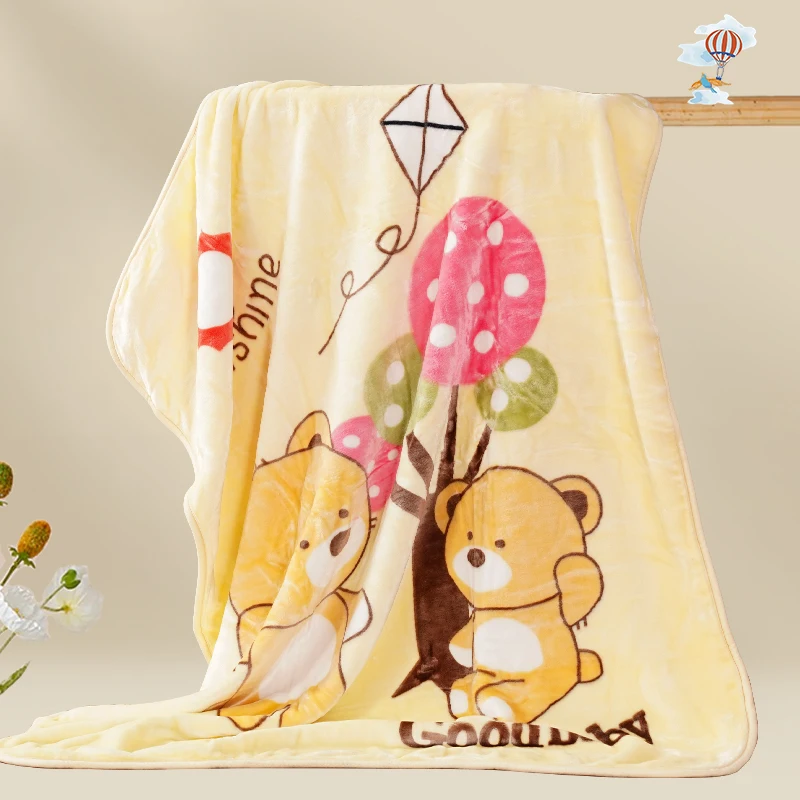 2-слойные корейские одеяла норковые рэшели двойное одеяло Raschel детское