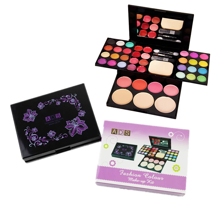 6328A1 Ladies vegan girl makeup kits all in one box set cosmetic Eye shadow Palette matte gift makeup kit full blush makeup set