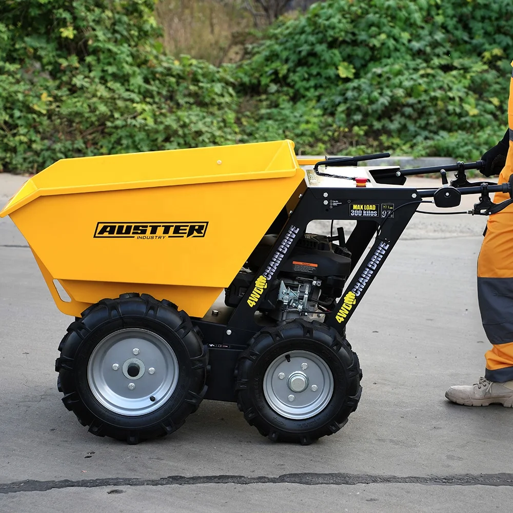 AUSTTER 250kg CE Farm Construction Micro Mining Small Mini Dumper 4x4 for Garden Loader Sale