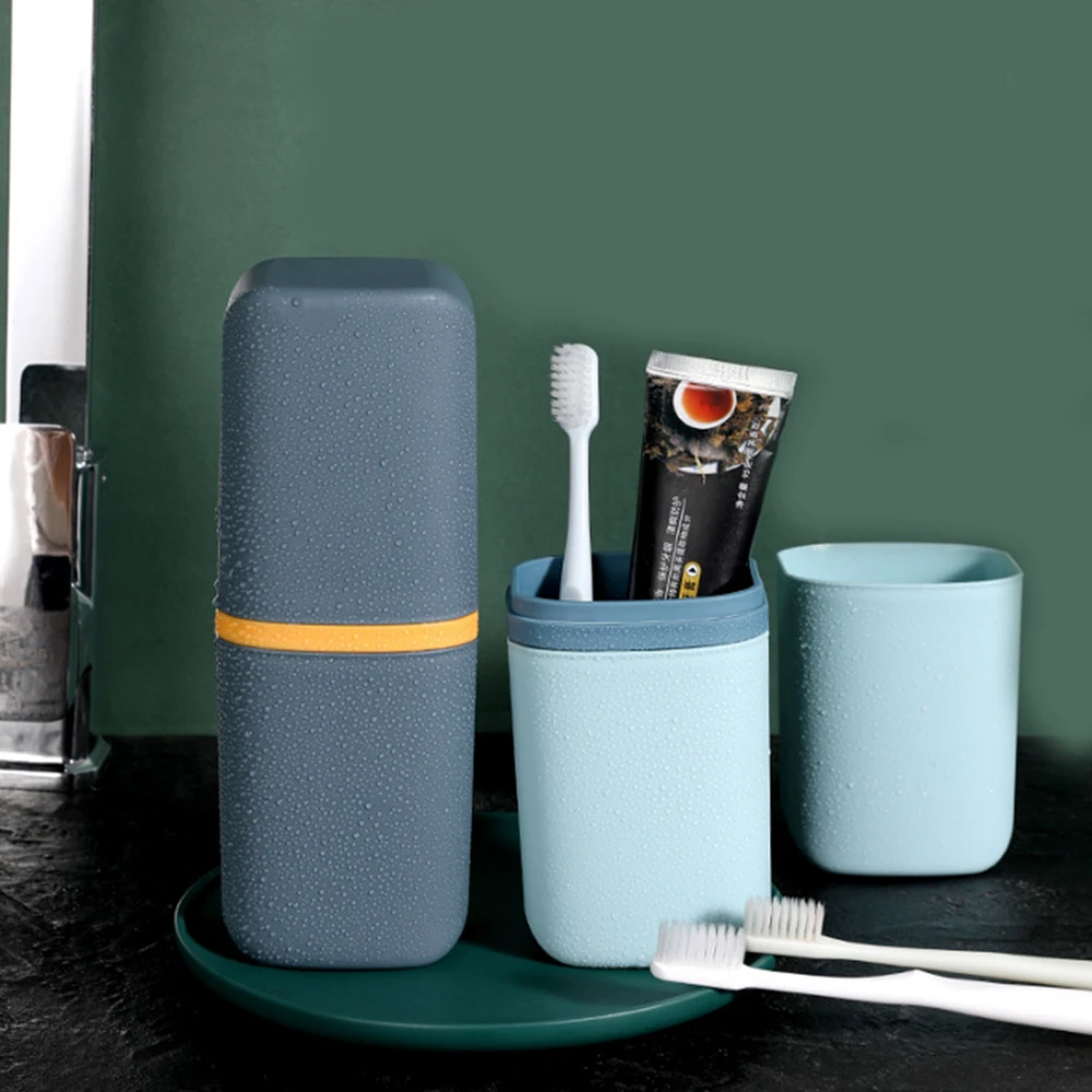 Multi-Functional Eco-Friendly Portable Toothbrush Case Toothpaste eva Storage Box Wash Tooth Gargle Holder Cup for Travel