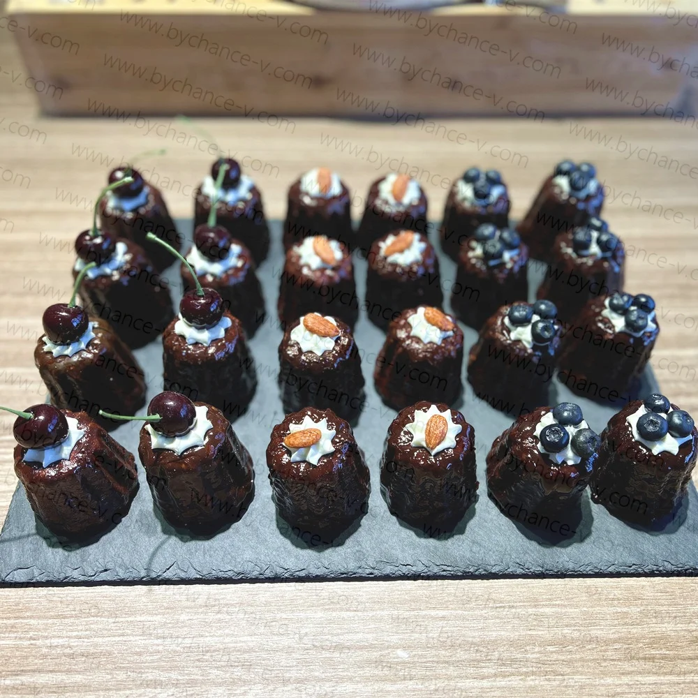 party event table centerpieces artificial Keluli cake with cherry tops for dessert bakery store windows marketing display