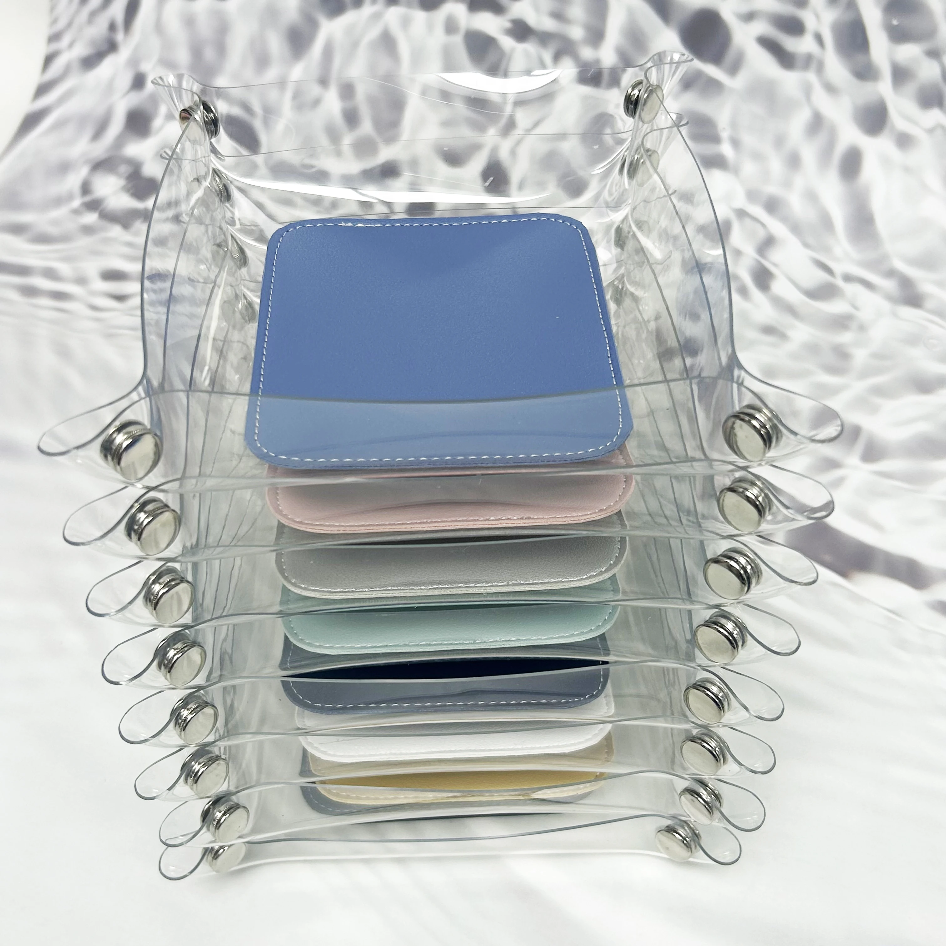 Clear Storage Tray for Makeup Bathroom and kitchen Drawer cabinet organizer Trays Office Organizers