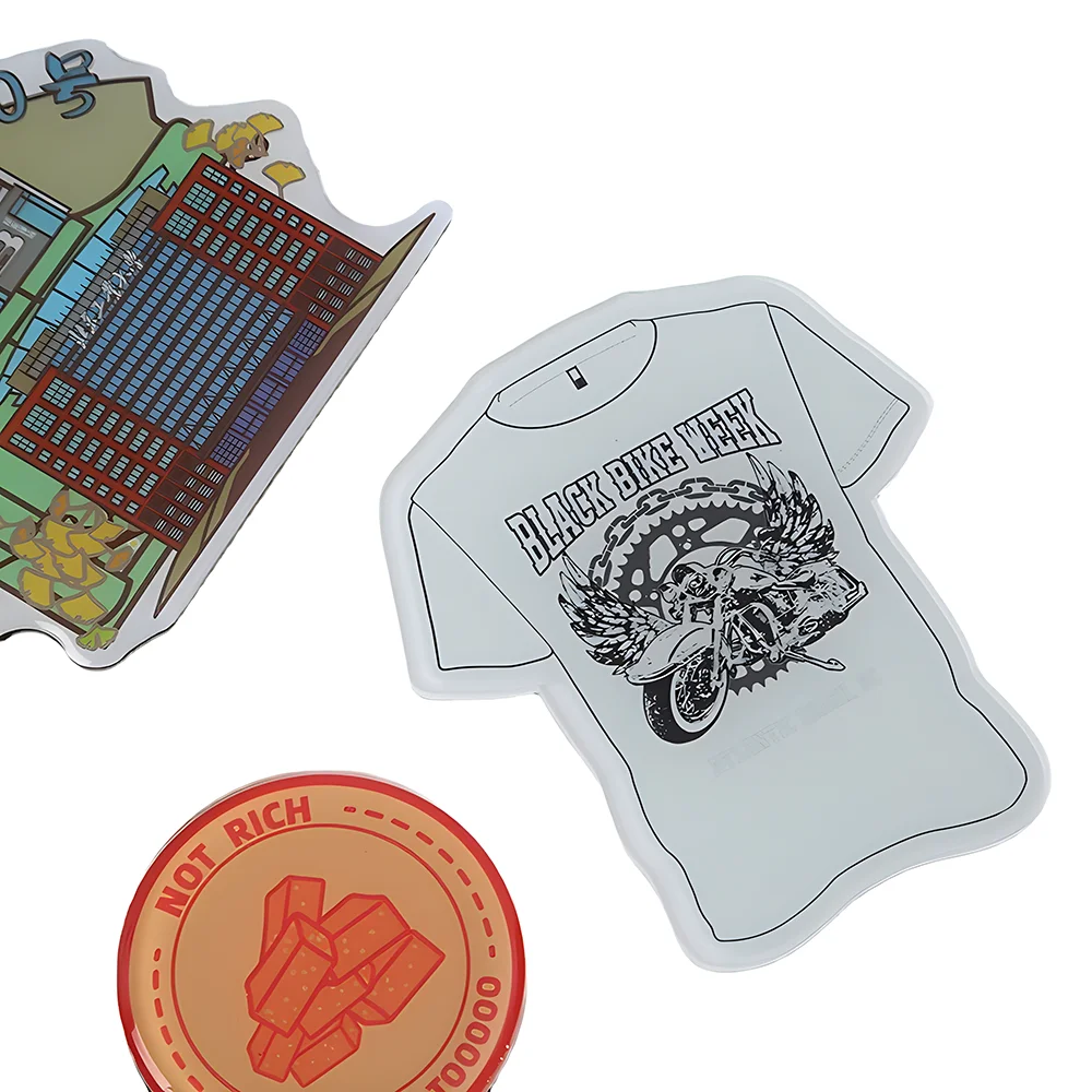 Custom made acrylic fridge magnet printed make your own design fridge magnet acrylic epoxy resin clear creative fridge magnet